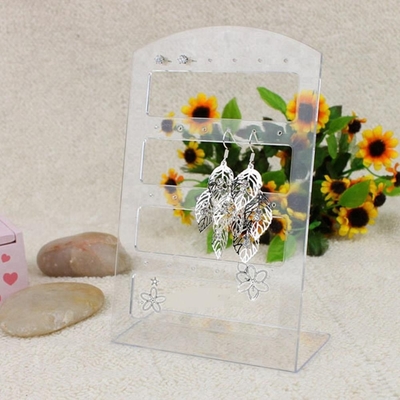 3mm akrylowa biżuteria wyświetlacz akrylowy makijaż biżuteria kolczyk uchwyt wyświetlacz Crystal polerowanie