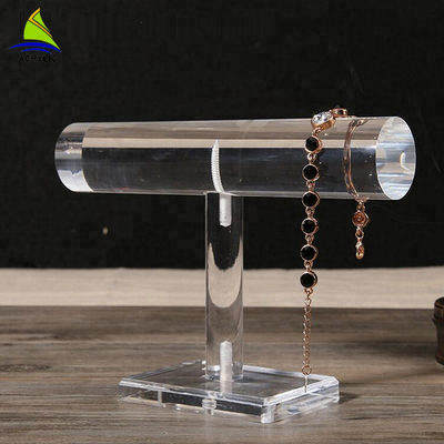T Bar Biżuteria akrylowa Organizer Bransoletka Crystal Clear Akrylowa Biżuteria Stojaki