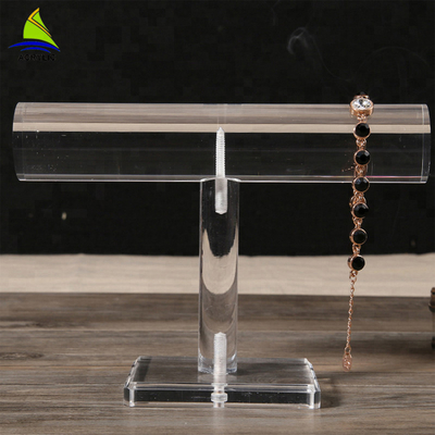 T Bar Biżuteria akrylowa Organizer Bransoletka Crystal Clear Akrylowa Biżuteria Stojaki