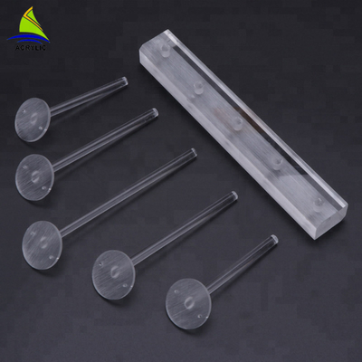 Desktop Acrylic Custom White Akrylowe kolczyki Display Tree