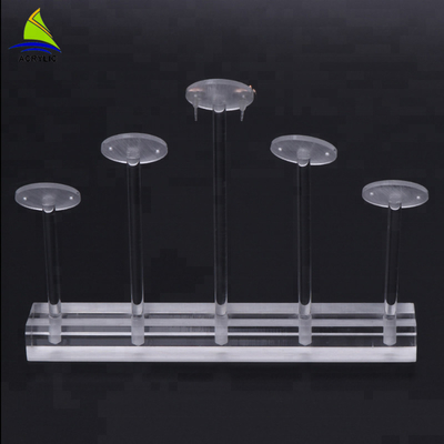 Desktop Acrylic Custom White Akrylowe kolczyki Display Tree