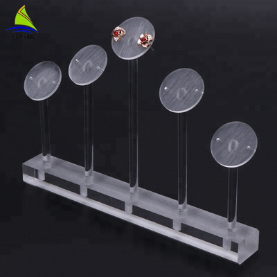 Desktop Acrylic Custom White Akrylowe kolczyki Display Tree
