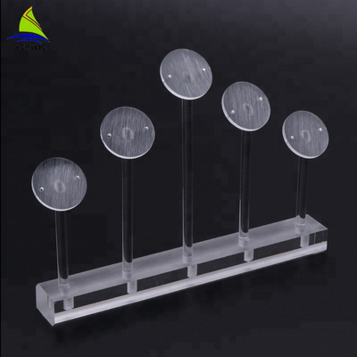 Desktop Acrylic Custom White Akrylowe kolczyki Display Tree