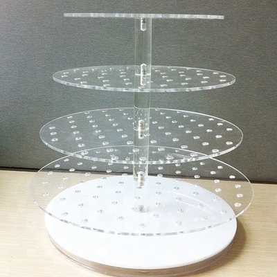 Ekologiczny uchwyt na biżuterię akrylowy 3mm Crystal Polerowanie