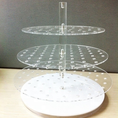 Ekologiczny uchwyt na biżuterię akrylowy 3mm Crystal Polerowanie