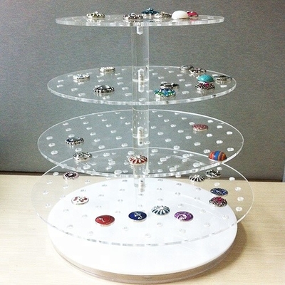 Ekologiczny uchwyt na biżuterię akrylowy 3mm Crystal Polerowanie