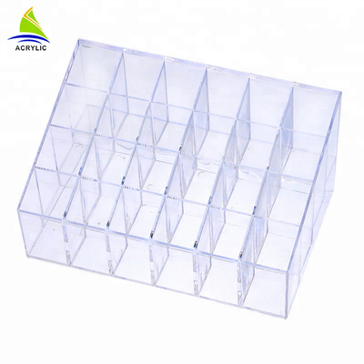 3mm wielofunkcyjny akrylowy organizer kosmetyczny 1 szuflada z 24 przegródkami