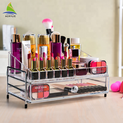 Wspaniały organizer do kabin Perfume Boxes Biżuteria, akrylowy wyświetlacz kosmetyczny