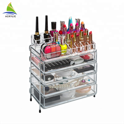 Mały plastikowy makijaż Regulowany wielofunkcyjny akrylowy Kosmetyczny / make up Organizer
