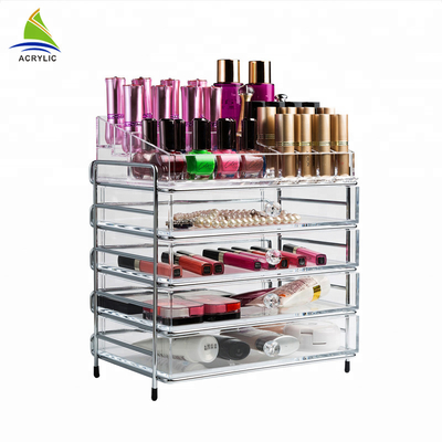 Mały plastikowy makijaż Regulowany wielofunkcyjny akrylowy Kosmetyczny / make up Organizer