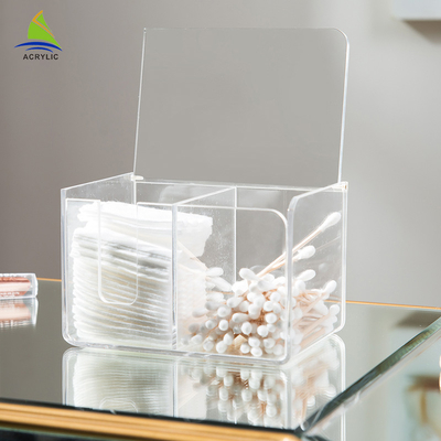 Fashion Flip Lid Plastic Make Up Organizer akrylowy