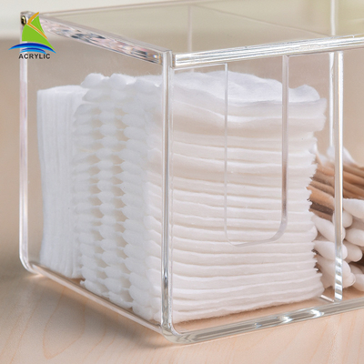 Fashion Flip Lid Plastic Make Up Organizer akrylowy