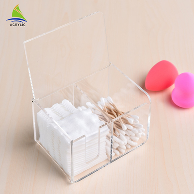 Fashion Flip Lid Plastic Make Up Organizer akrylowy