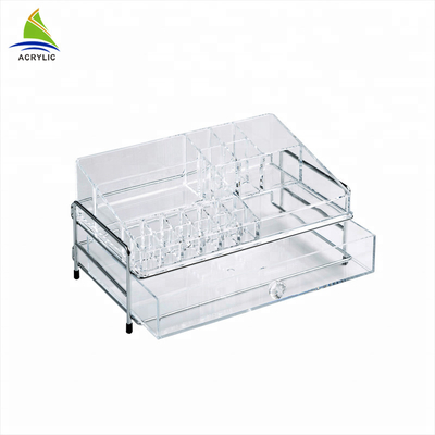 Tabletop Clear Organizer 1 szufladowy akrylowy uchwyt na makijaż
