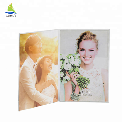 Nowy styl akrylowe klocki obrazu Hot Double Sided Acrylic Mount śmieszne ramki na zdjęcia