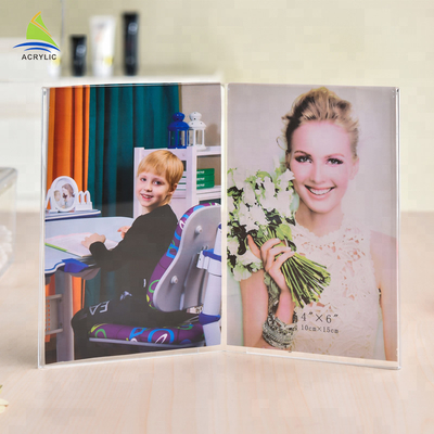 Nowy styl akrylowe klocki obrazu Hot Double Sided Acrylic Mount śmieszne ramki na zdjęcia