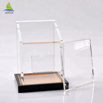 Eco - Friendly Perspex Sliding Lid Display Extension Clear Akrylowe pudełka na kostki