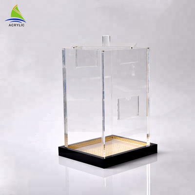 Eco - Friendly Perspex Sliding Lid Display Extension Clear Akrylowe pudełka na kostki