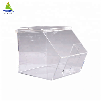 Food Grade Akrylowy wyświetlacz Candy Stackowalny nowoczesny design Przezroczysty akrylowy Candy Cube Box