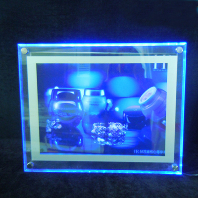 Wyczyść ściany akrylowe Led Light Box Zarejestruj pokładzie Akrylowe reklamy pole świetlne