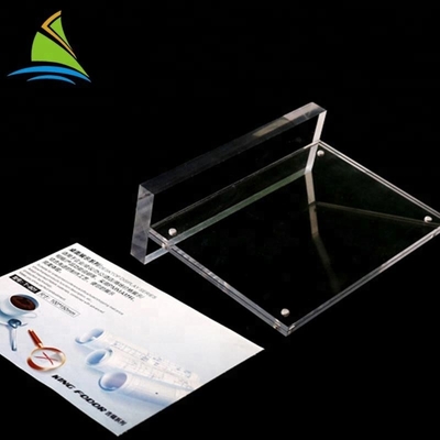 Najlepsza jakość Niestandardowe Logo Sign Counter top Akrylowa karta wstaw znak znak