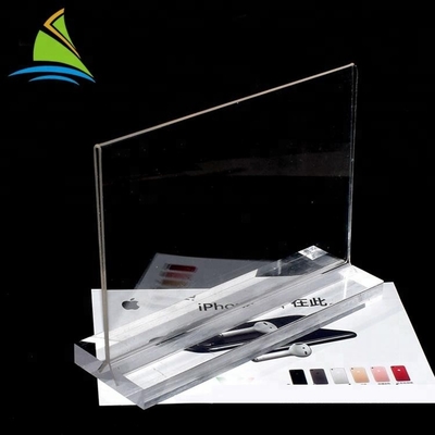Najlepsza jakość Niestandardowe Logo Sign Counter top Akrylowa karta wstaw znak znak