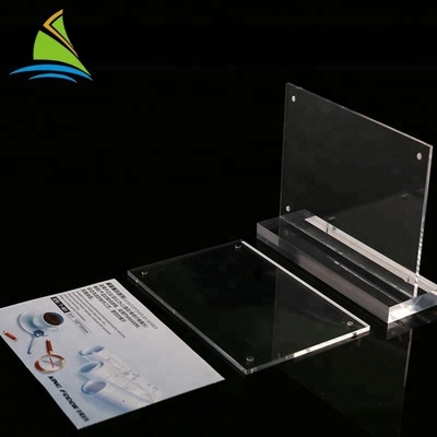 Najlepsza jakość Niestandardowe Logo Sign Counter top Akrylowa karta wstaw znak znak