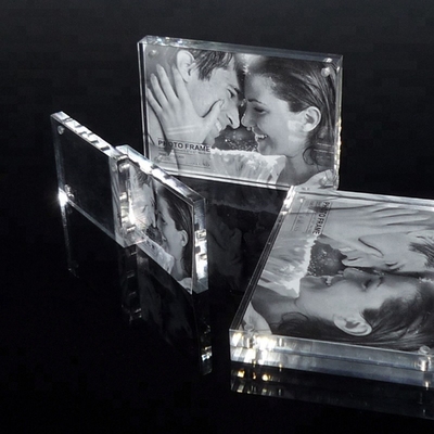 Komercyjne Custom Clear 2-stronne akrylowe 2x3 Ramki do zdjęć 3x4 ramki na zdjęcia