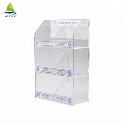 Home Office Storage Custom Acrylic display shelf Grubość 3mm