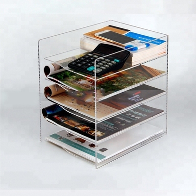 Fashion Akrylowe etui na broszury Home Decoration Akrylowe pudełko do przechowywania książek