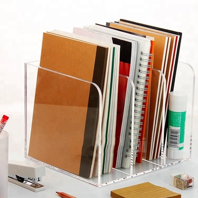Pleksiowe akrylowe etui na broszury OEM Design Akrylowe etui książkowe Sitodruk