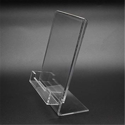 5 &quot;X 7&quot; Lucite Pleksi Akrylowy skośny uchwyt na szyldy z kieszenią na wizytówki