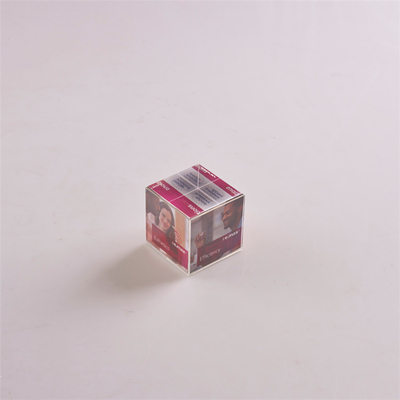 Plastikowe akrylowe ramki do zdjęć, Lucite Desktop 6-stronne akrylowe kostki fotograficzne