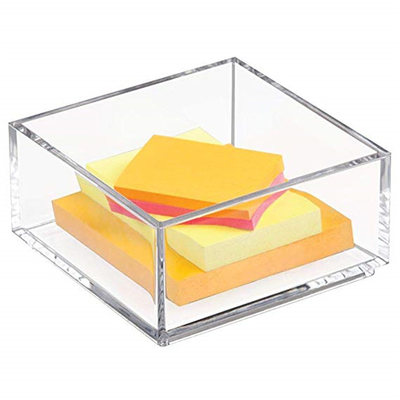 Indywidualne przezroczyste akrylowe uchwyty na broszury 4x6 Lucite / samoprzylepny uchwyt na papier