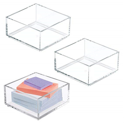 Indywidualne przezroczyste akrylowe uchwyty na broszury 4x6 Lucite / samoprzylepny uchwyt na papier