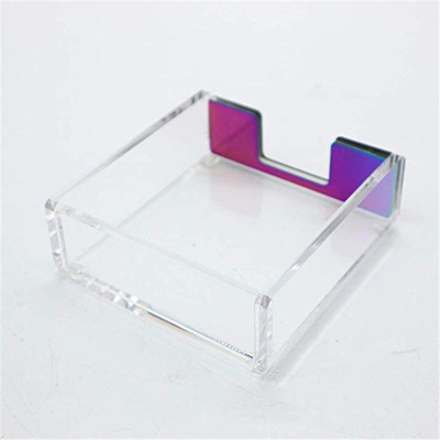 Indywidualne przezroczyste akrylowe uchwyty na broszury 4x6 Lucite / samoprzylepny uchwyt na papier
