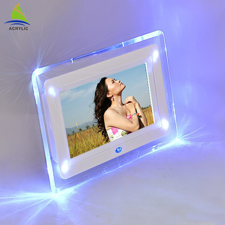 Sklep Mini Akrylowa ramka LED Akrylowa konstrukcja modowa Led Light Photo Frame