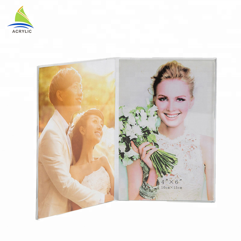 Nowy styl akrylowe klocki obrazu Hot Double Sided Acrylic Mount śmieszne ramki na zdjęcia