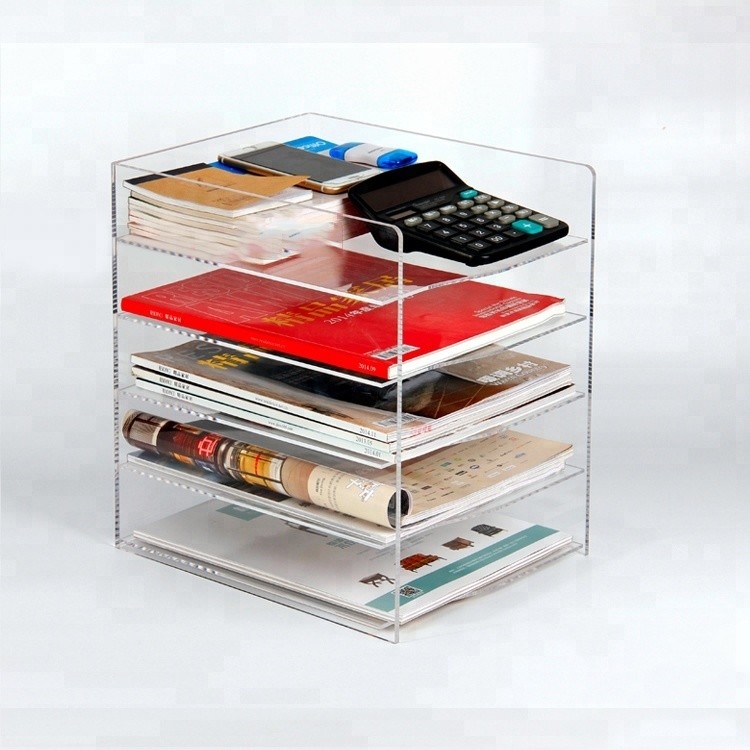 Fashion Akrylowe etui na broszury Home Decoration Akrylowe pudełko do przechowywania książek